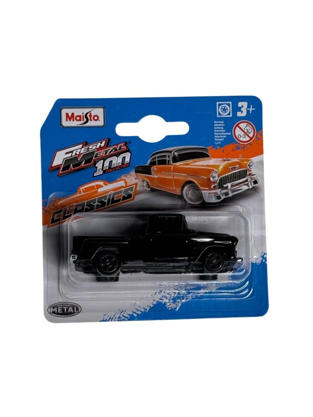 Maisto Fresh Metal Chevy Pickup Truck Black 1:64 Diecast New